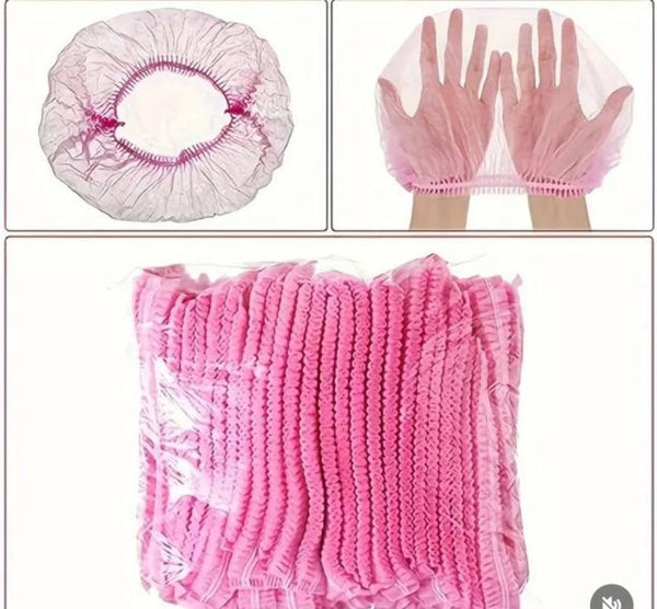 GORRO DESECHABLE PESTAÑAS X100 ROSADO