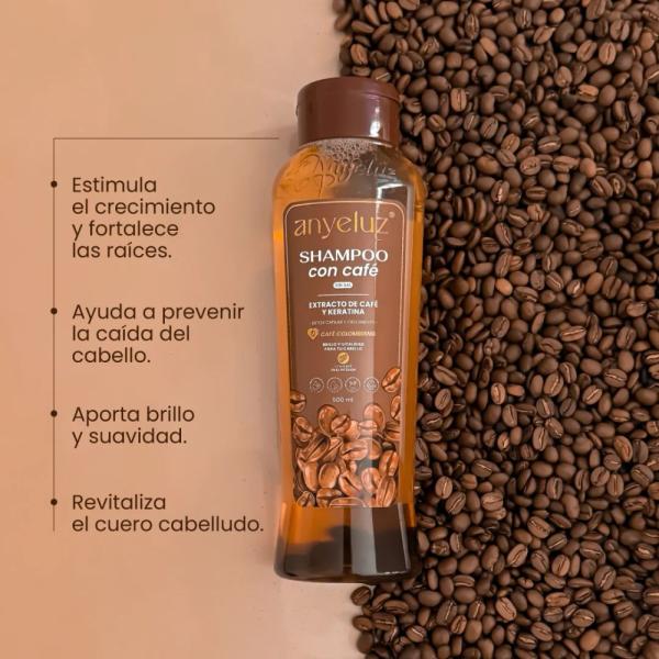 SHAMPOO CON CAFÉ  ANYELUZ 500 ML