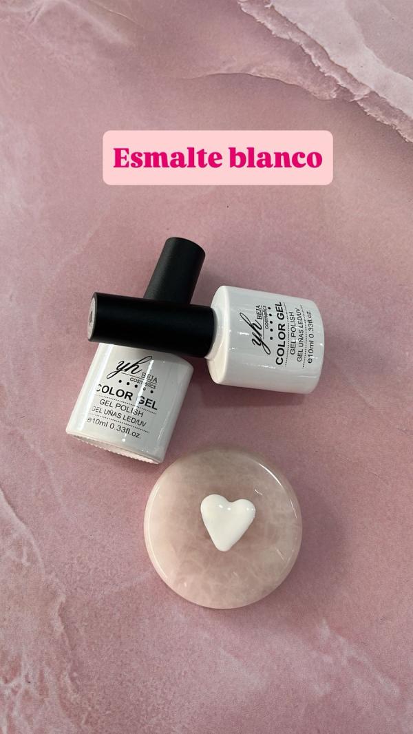 ESMALTE BLANCO  GEL UV/LED YH BEJA