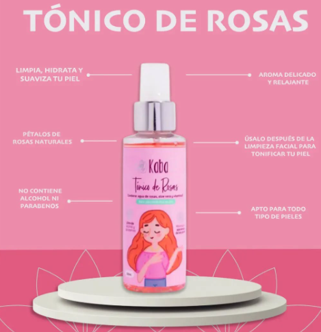 TONICO FACIAL ROSAS 120ML KABA