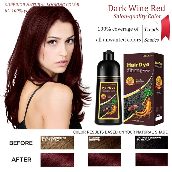 CHAMPU TINTE WINE Y DARK RED MEIDU