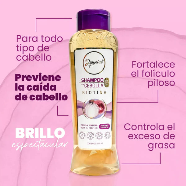 CHAMPé CON CEBOLLA Y BIOTINA ANYELUZ 500 ML